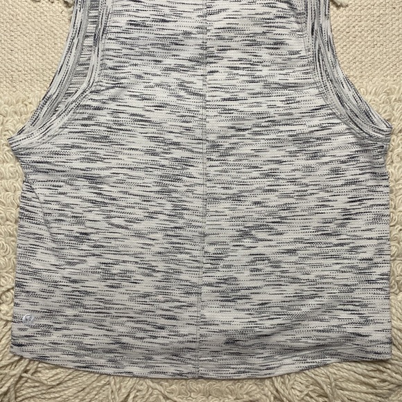 LULULEMON white / black Tiger Space Dye Squad Goals tank top 6 - Picture 9 of 9